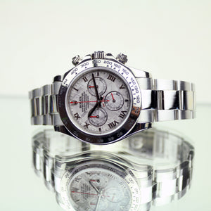 c.2005 Rolex Cosmograph Daytona Meteorite Dial - White gold - Ref.116519 - Vintage Watch Specialist
