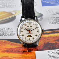 Pierce Triple Calendar Moon Phase - Calibre 103CLD - Chrome Plated Case***NOW SOLD***