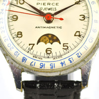 Pierce Triple Calendar Moon Phase - Calibre 103CLD - Chrome Plated Case***NOW SOLD***