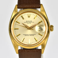 Rolex Oyster Perpetual - Date - 18ct Gold - Model Ref: 1503 - 1 million Serial, c.1965