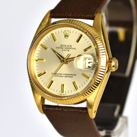 Rolex Oyster Perpetual - Date - 18ct Gold - Model Ref: 1503 - 1 million Serial, c.1965