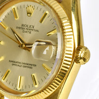 Rolex Oyster Perpetual - Date - 18ct Gold - Model Ref: 1503 - 1 million Serial, c.1965