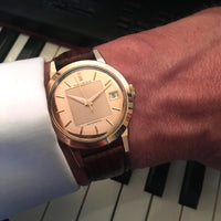 1950s Movado Kingmatic 18k Pink Gold Dress Watch***NOW SOLD***