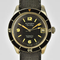 Vintage Blancpain Aqua Lung - 1000 Feet Divers Watch with Original Bakelite Bezel - Caliber R585 Movement***NOW SOLD***