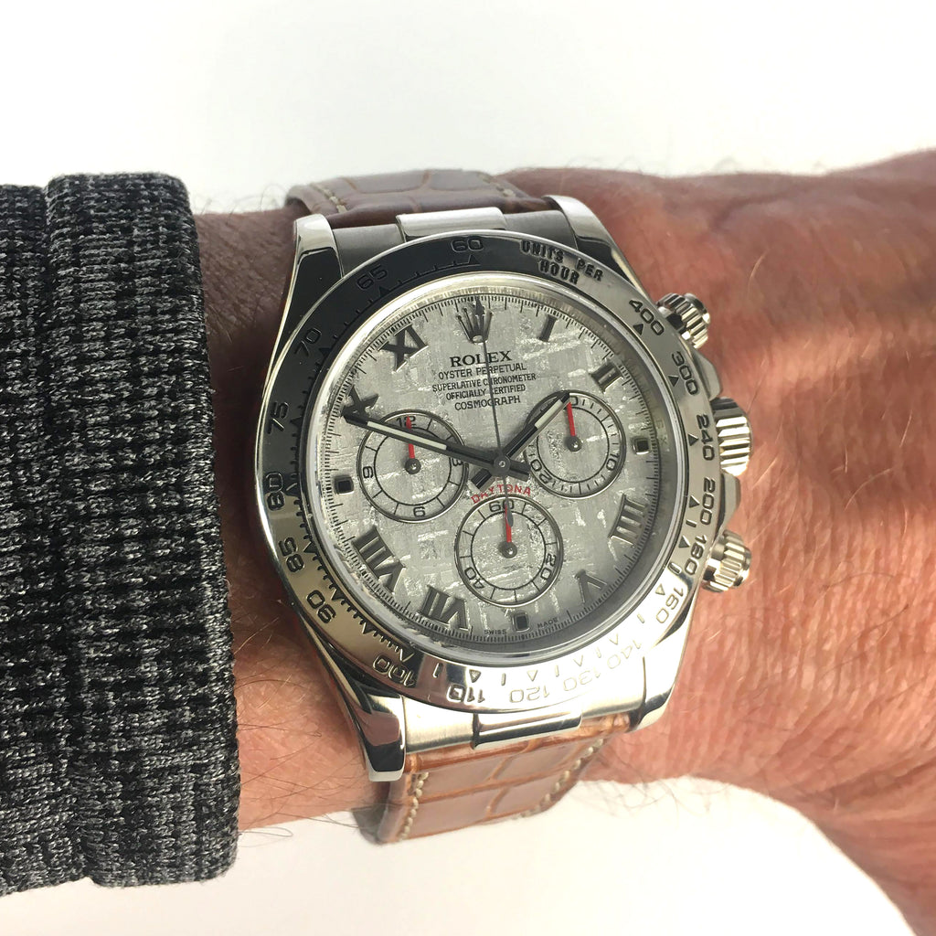 Rolex - White Gold - Oyster Perpetual Cosmograph Daytona - Reference M116519 - Grey Meteorite Dial ***SOLD***