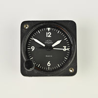 Nero Lemania 7510 - 8 Day Aircraft Cockpit Clock - Dated 1958 - Original Condition with Military Markings ***SOLD***