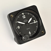 Nero Lemania 7510 - 8 Day Aircraft Cockpit Clock - Dated 1958 - Original Condition with Military Markings ***SOLD***