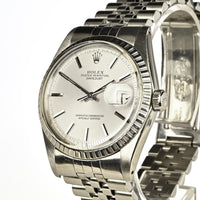 Rolex Oyster Perpetual Datejust - Model 1603 - Silver Sunburst Dial - Box and Papers - c.1977***NOW SOLD***