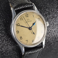 Omega - A Military Issued Wristwatch - Air Ministry 6B/159 White Dial - c.1939