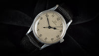 Omega - A Military Issued Wristwatch - Air Ministry 6B/159 White Dial - c.1939