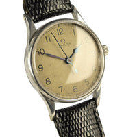 Omega - A Military Issued Wristwatch - Air Ministry 6B/159 White Dial - c.1939