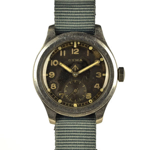 Cyma - Dirty Dozen - British Military WW2 Issued Watch - c.1945 - Tropical Dial ***SOLD***
