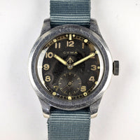 Cyma - Dirty Dozen - British Military WW2 Issued Watch - c.1945 - Tropical Dial ***SOLD***