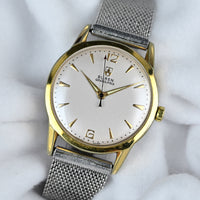 Buren Grand Prix - Gold Plated Stainless Steel - Steel Milanese Mesh Bracelet - c.1960s