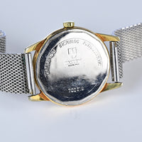 Buren Grand Prix - Gold Plated Stainless Steel - Steel Milanese Mesh Bracelet - c.1960s