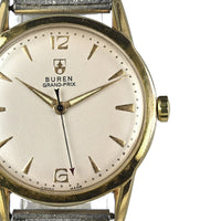 Buren Grand Prix - Gold Plated Stainless Steel - Steel Milanese Mesh Bracelet - c.1960s