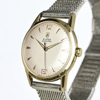 Buren Grand Prix - Gold Plated Stainless Steel - Steel Milanese Mesh Bracelet - c.1960s