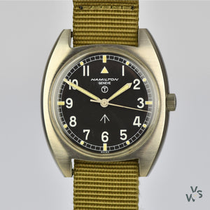 A Geneve Dial - Hamilton - 6bb Military Watch - Issued 1974 - Ref 6bb/5238290 - 1435/74 - Vintage Watch Specialist