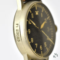 A. Lange & Sohne - Signed Luftwaffe Issued German WWII Type A Observers Watch - Beobachtungs-Uhr (B-Uhr) - Vintage Watch Specialist