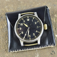 Luftwaffe German WWII Type A Observers Watch Signed A Lange & Sohne - Vintage Watch Specialist