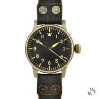 A. Lange & Sohne - Signed Luftwaffe Issued German WWII Type A Observers Watch - Beobachtungs-Uhr (B-Uhr) - Vintage Watch Specialist