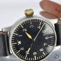 A. Lange & Sohne - Signed Luftwaffe Issued German WWII Type A Observers Watch - Beobachtungs-Uhr (B-Uhr) - Vintage Watch Specialist