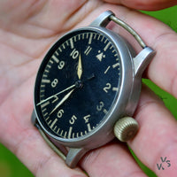 Luftwaffe German WWII Type A Observers Watch Signed A Lange & Sohne - Vintage Watch Specialist