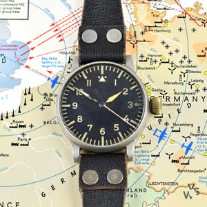 A. Lange & Sohne - Signed Luftwaffe Issued German WWII Type A Observers Watch - Beobachtungs-Uhr (B-Uhr) - Vintage Watch Specialist