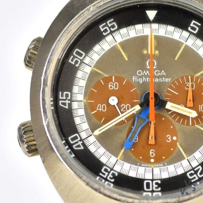 A Stunning Tropical Dial - Omega Flightmaster Chronograph GMT - Model Ref: 145.026 - Cal. 911 - c.1971 - Vintage Watch Specialist