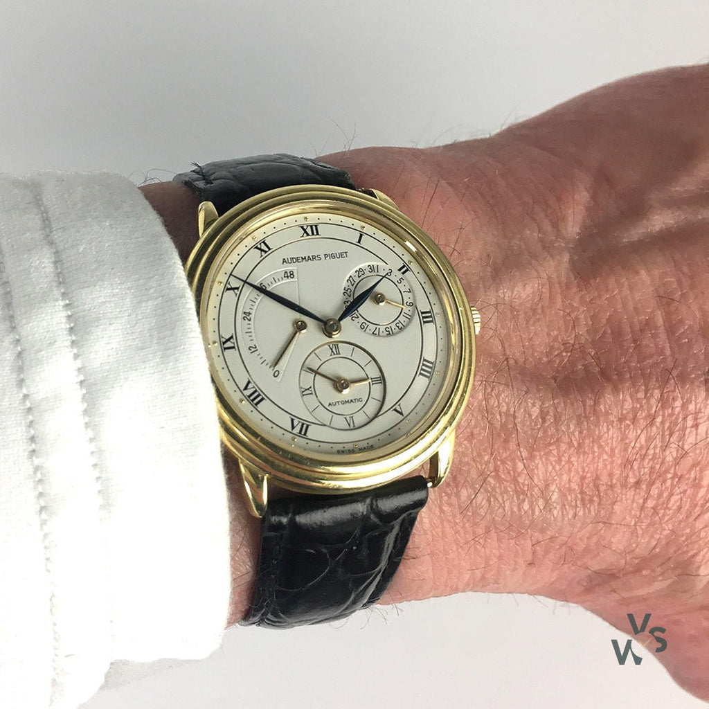 Audemars Piguet - Dual Time - 18k Gold - Model Ref: BA.25685/002 - c.1995 - Vintage Watch Specialist