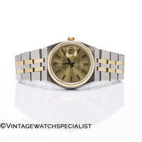 Rolex Oysterquartz Datejust Officially Certified Chronometer Gold and Steel Ref.17013