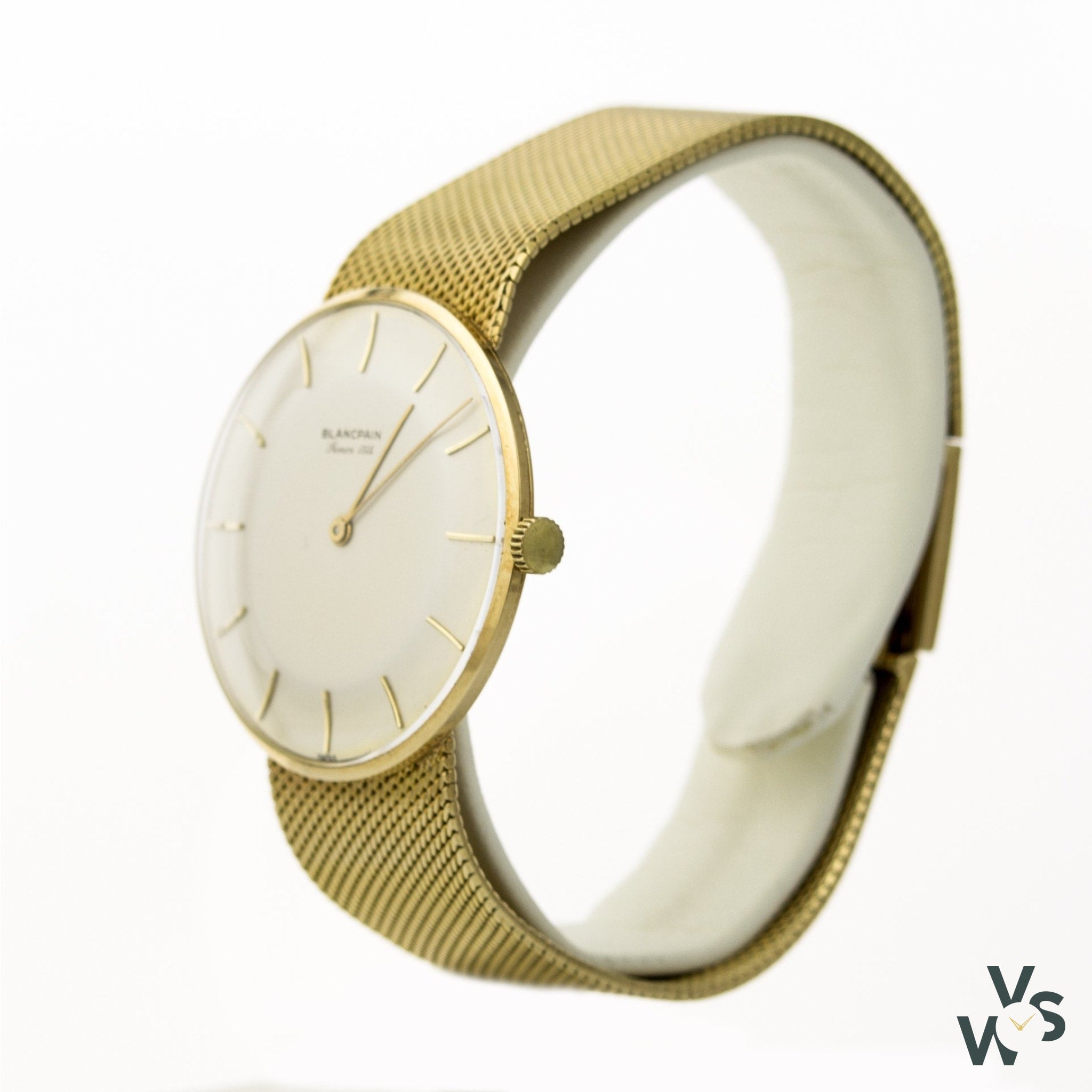 Blancpain 18k Gold - Integral Milanese Mesh Bracelet – Vintage Watch ...