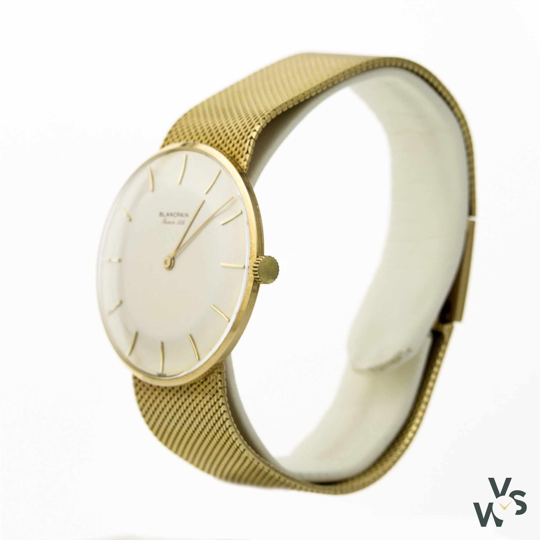 Blancpain 18k Gold - Integral Milanese Mesh Bracelet Vintage Watch Specialist Blancpain 18k Gold - Integral Milanese Mesh Bracelet Vintage Watch Specialist