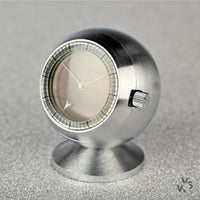 BOC Branded Desk Clock with Magic Seconds Hand and Light Changing Dial - Vintage Watch Specialist