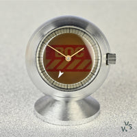 BOC Branded Desk Clock with Magic Seconds Hand and Light Changing Dial - Vintage Watch Specialist