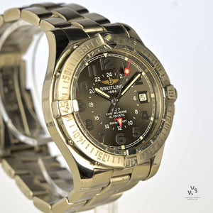 Breitling Colt GMT Automatic 40mm - Black/Grey Dial - 2006 -Box and Papers - Model Ref: A32350 - Vintage Watch Specialist