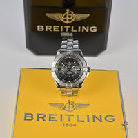 Breitling Colt GMT Automatic 40mm - Black/Grey Dial - 2006 -Box and Papers - Model Ref: A32350 - Vintage Watch Specialist