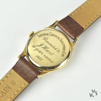 Buren 9k Gold Presentation Dress Watch - 17 Jewel - c.1964/65 - Vintage Watch Specialist