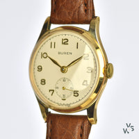 Buren 9k Gold Presentation Dress Watch - 17 Jewel - c.1964/65 - Vintage Watch Specialist