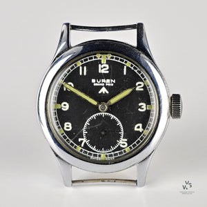 Buren - British Military Issued Dirty Dozen - c.1944 - Case Back Marked WWW P 4105 3112433 - Non Radium Dial - Vintage Watch Specialist