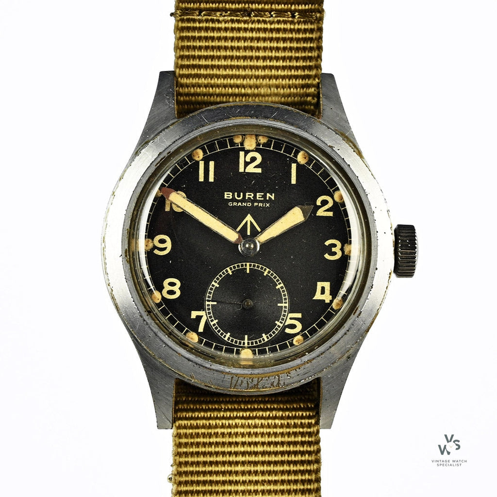 Buren Dirty Dozen WW2 Military Soldiers Watch - c.1945 - Vintage Watch Specialist
