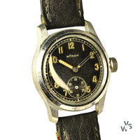 Buren Grand Prix - German Army - D-H - WW2 Military Issued Wristwatch - c.1940s - Vintage Watch Specialist