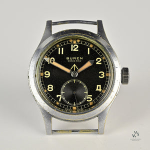 Buren - WWW ’Dirty Dozen’ - WWII British Army-Issued Military Watch - c.1944 - Vintage Watch Specialist