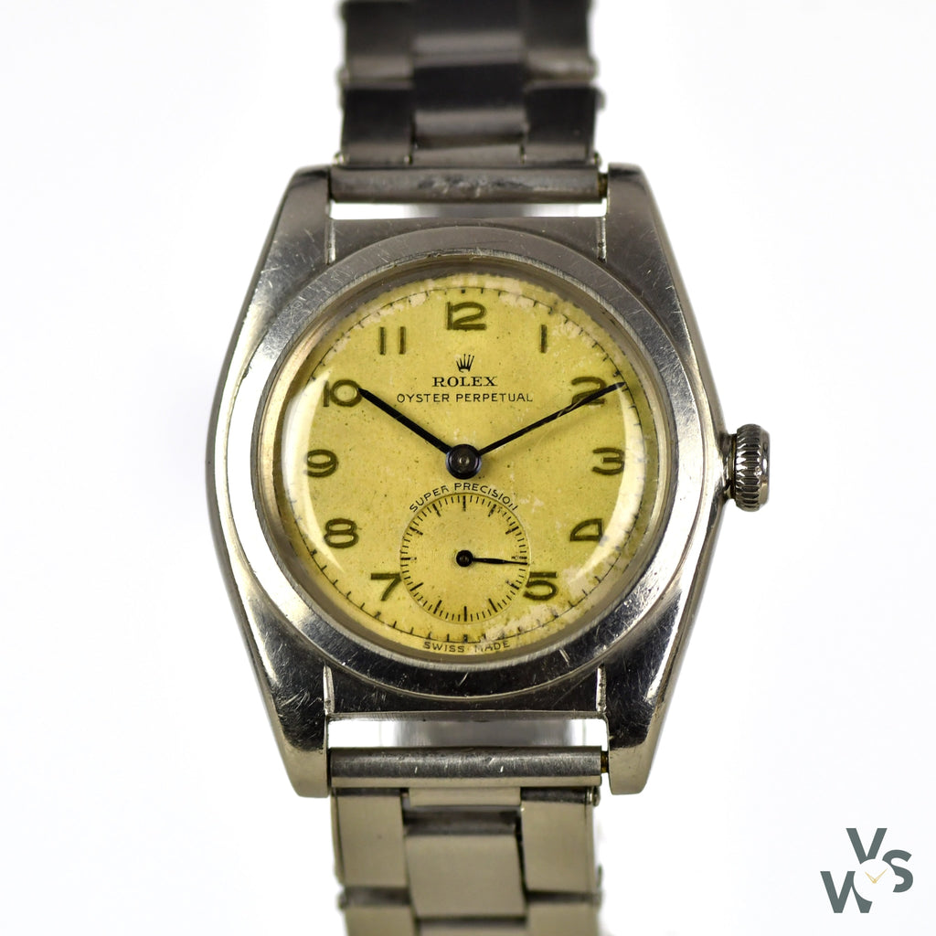c.1940s Rolex ’Bubble Back’ Super Precison - Ref. 2764 - Cal. 620N - Vintage Watch Specialist