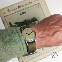 c.1943 Omega 6B/159 - RAF Military Issue Watch - Ref: 2292 - White Dial - Vintage Watch Specialist