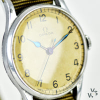 c.1943 Omega 6B/159 - RAF Military Issue Watch - Ref: 2292 - White Dial - Vintage Watch Specialist