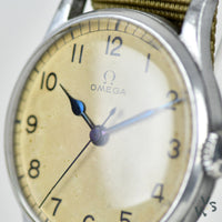 c.1943 Omega 6B/159 - RAF Military Issue Watch - Ref: 2292 - White Dial - Vintage Watch Specialist