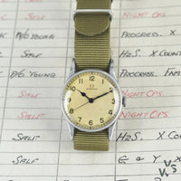 c.1943 Omega 6B/159 - RAF Military Issue Watch - Ref: 2292 - White Dial - Vintage Watch Specialist