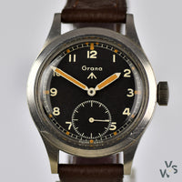 c.1944 Grana WWW ’Dirty Dozen’ - WWII British Army-Issued Military watch - Vintage Watch Specialist