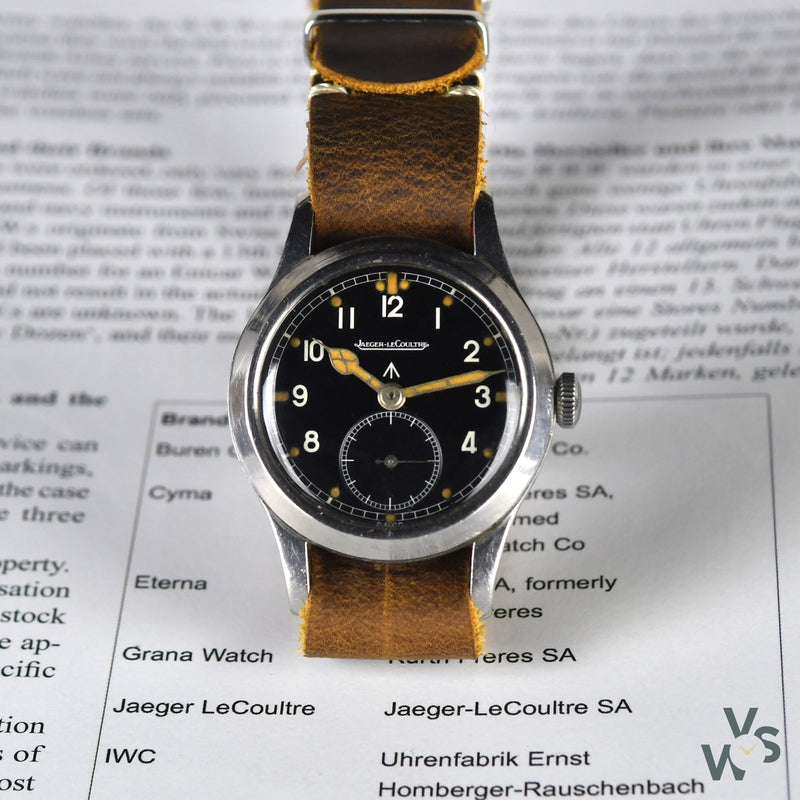 c.1944 - Jaeger LeCoultre WWW ’Dirty Dozen’ - WWII British Army-Issued Military Watch - Vintage Watch Specialist